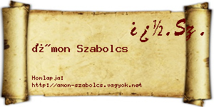Ámon Szabolcs névjegykártya