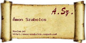 Ámon Szabolcs névjegykártya